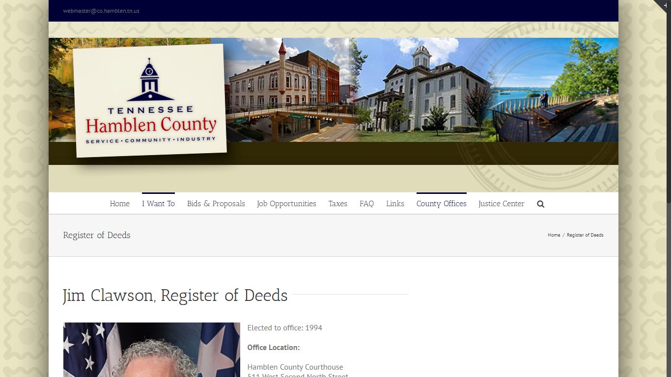 Register of Deeds - Hamblen County Government